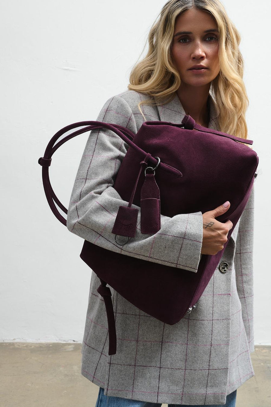 No Rush Suede Leather Handbag