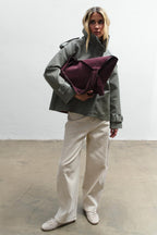 Pure Dimension Suede Leather Bag