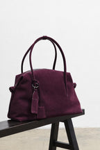 No Rush Suede Leather Handbag