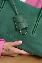 Quiet Thunder Suede Leather Handbag