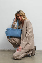 Luna Bay Suede Leather Handbag