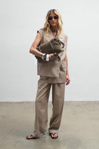 Full Swing Suede Leather Handbag