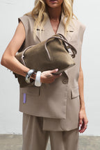 Full Swing Suede Leather Handbag