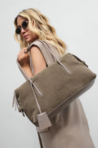 Full Swing Suede Leather Handbag