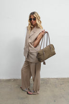Full Swing Suede Leather Handbag
