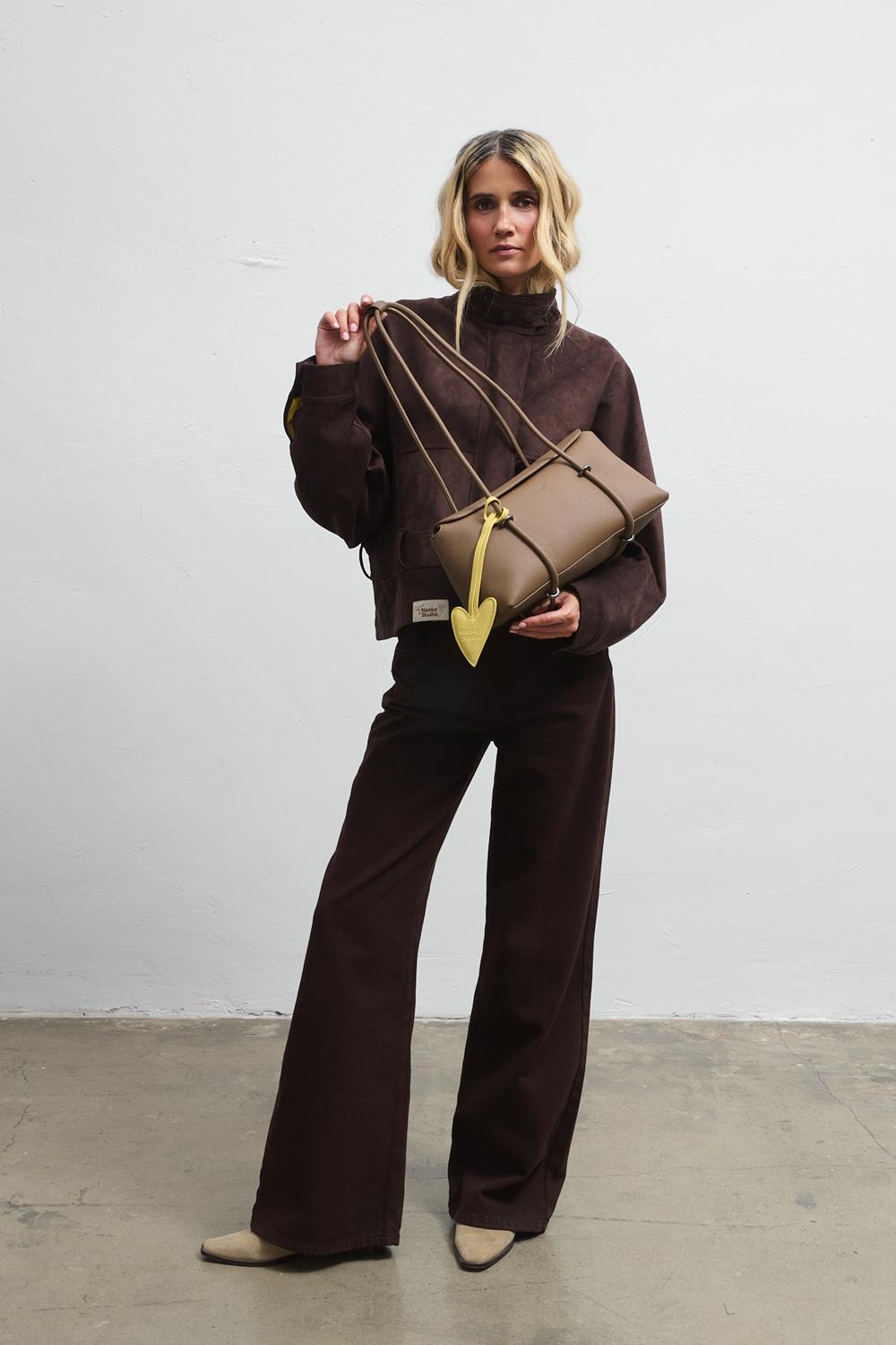 Quiet Agenda Leather Baguette Bag