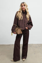 Quiet Agenda Leather Baguette Bag