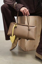 Quiet Agenda Leather Baguette Bag
