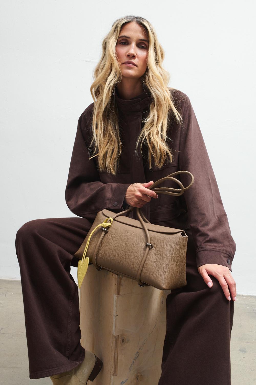 Quiet Agenda Leather Baguette Bag