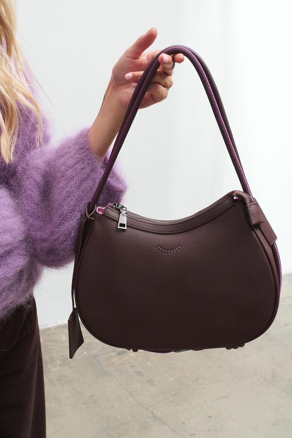 Under Tension Leather Handbag
