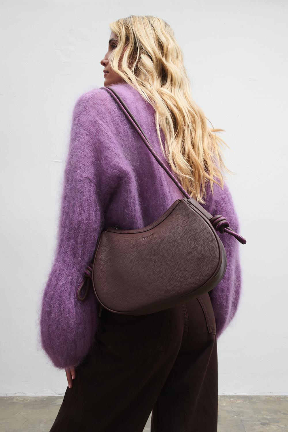 Under Tension Leather Handbag