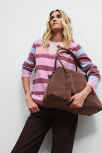 Slow Burn Suede Leather Handbag