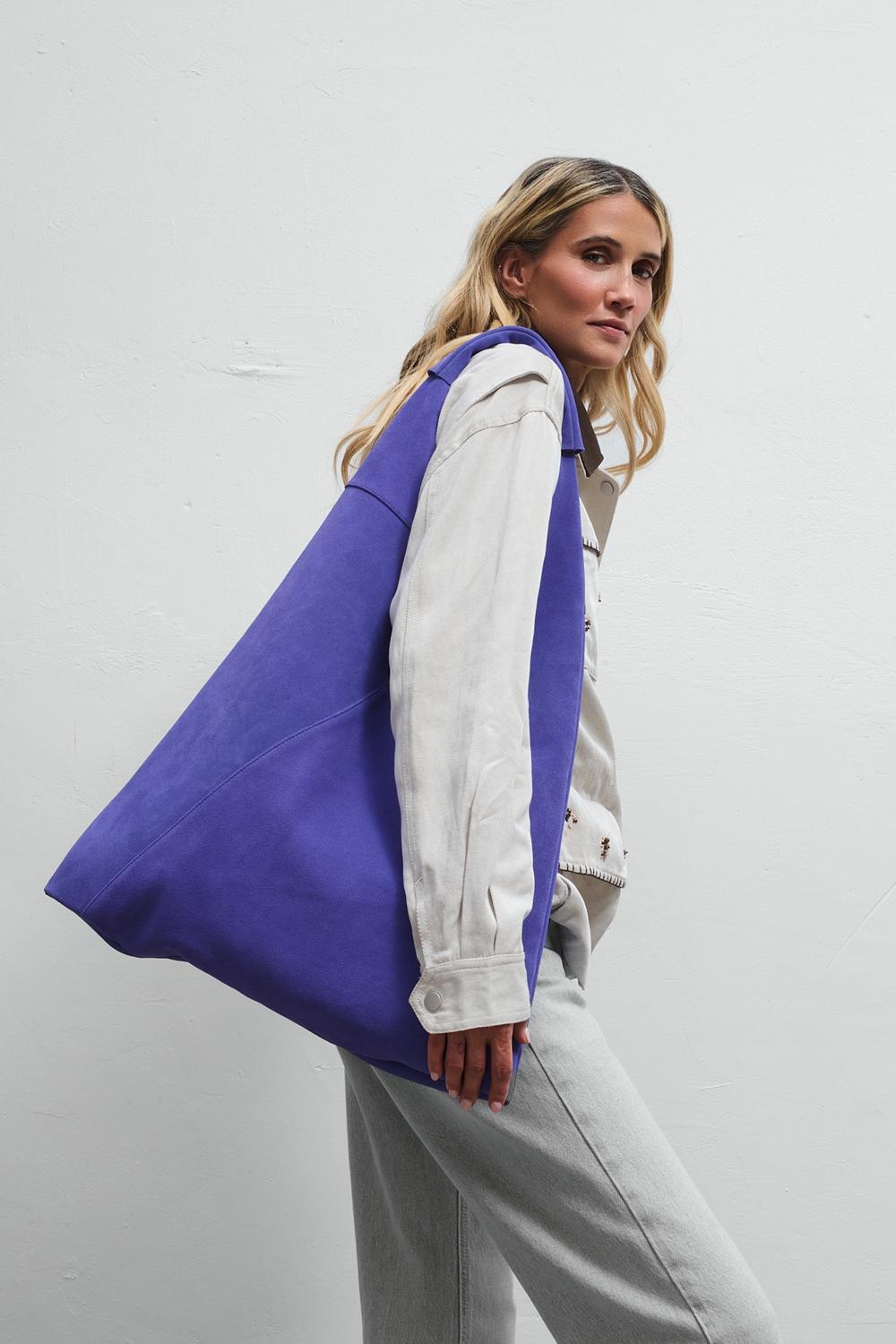 Loud Silence Suede Leather Shopper Bag