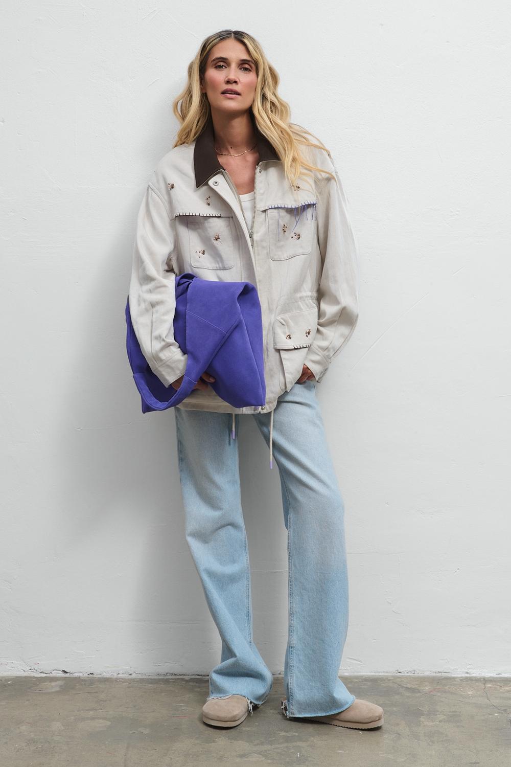 Loud Silence Suede Leather Shopper Bag