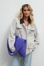 Loud Silence Suede Leather Shopper Bag