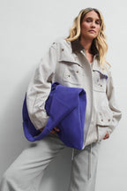 Loud Silence Suede Leather Shopper Bag