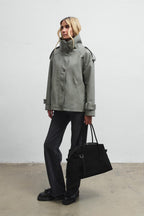 Whole Story Suede Leather Handbag