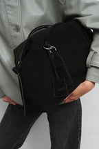 Whole Story Suede Leather Handbag