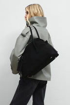 Whole Story Suede Leather Handbag