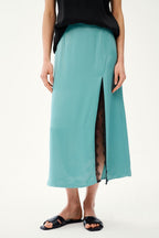 Juicy Chill Midi Skirt with Lace