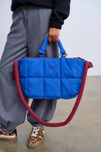 Geantă matlasată reversibilă Navy Cloud