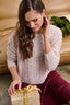 Wollpullover in Haferlatte