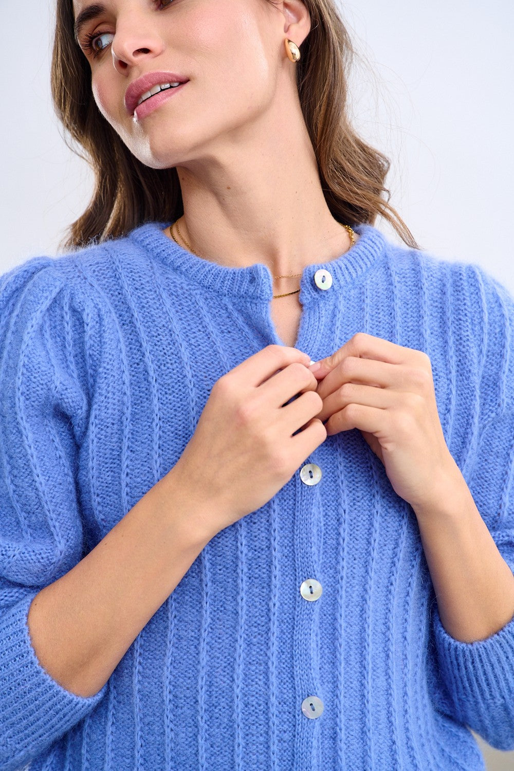 Cardigan en mélange de laine Cloud Nine