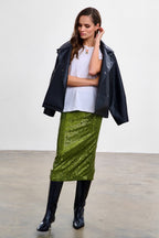 Frosted Matcha sequin dress