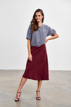 Silver Feather wollen mix vest