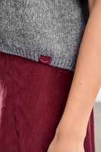 Silver Feather wollen mix vest