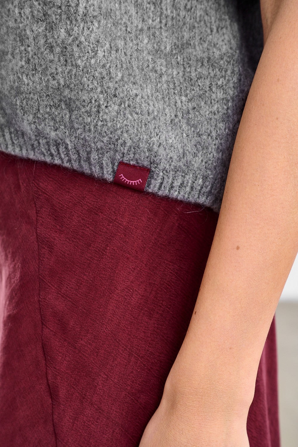 Silver Feather wollen mix vest