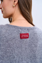Silver Feather wollen mix vest