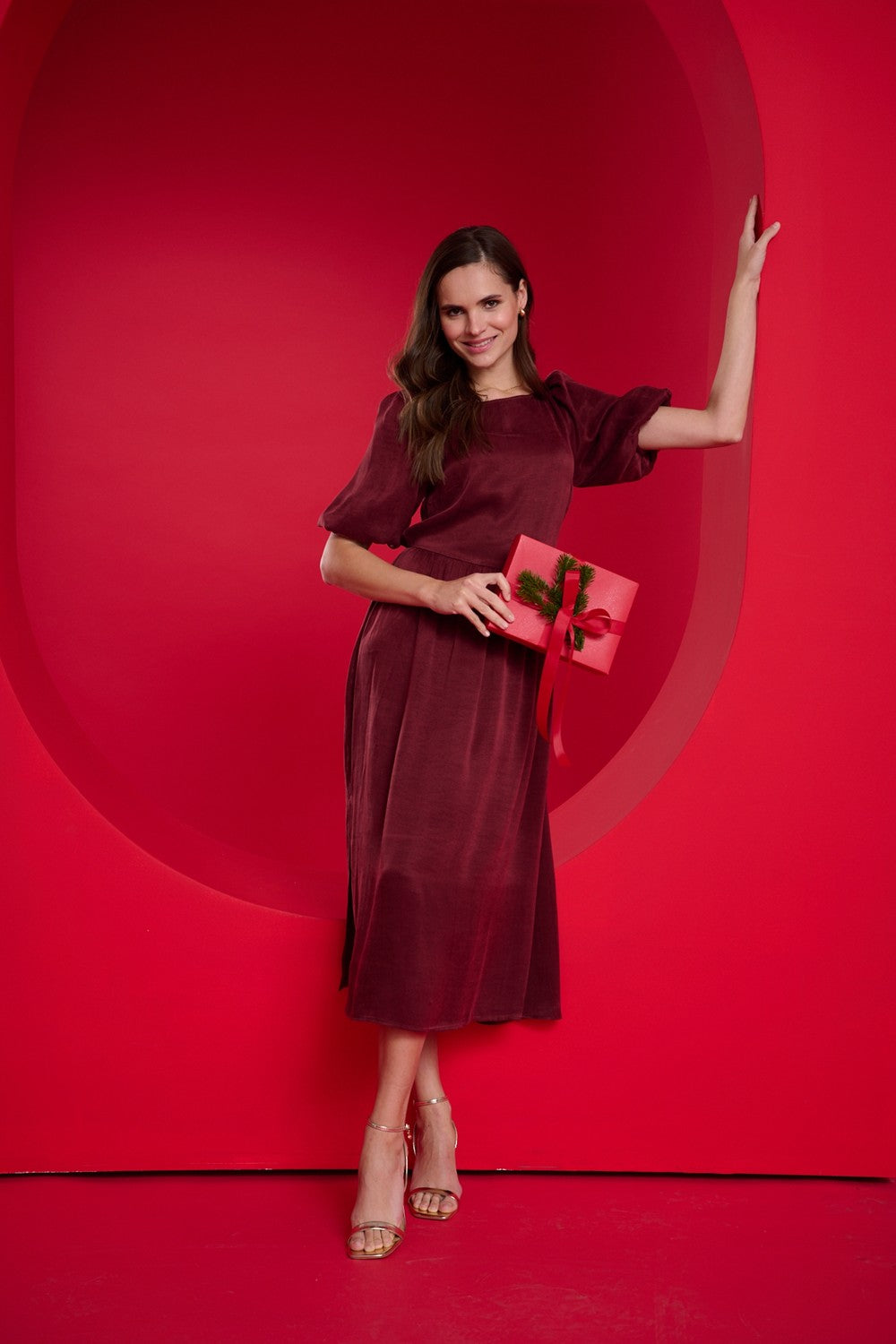 Rochie midi Ruby Rose