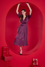 Midi-Kleid Plum Affair