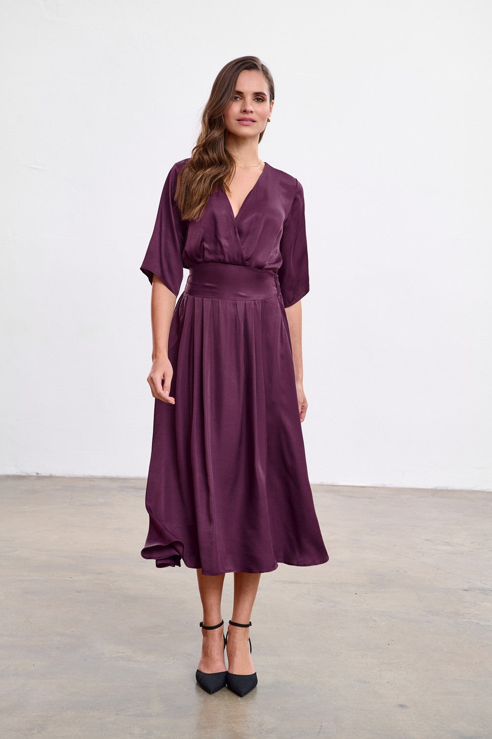 Midi-Kleid Plum Affair