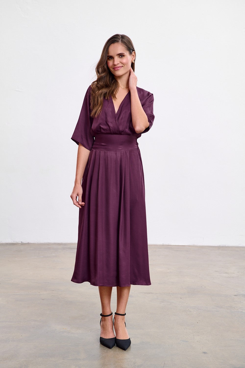Midi-Kleid Plum Affair