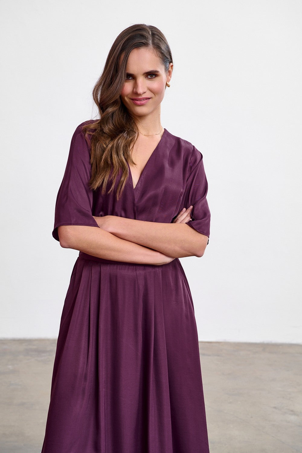 Midi-Kleid Plum Affair