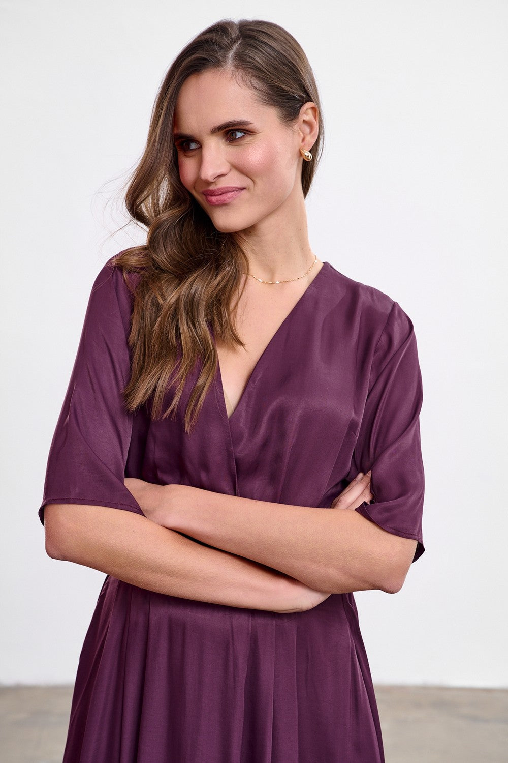 Midi-Kleid Plum Affair