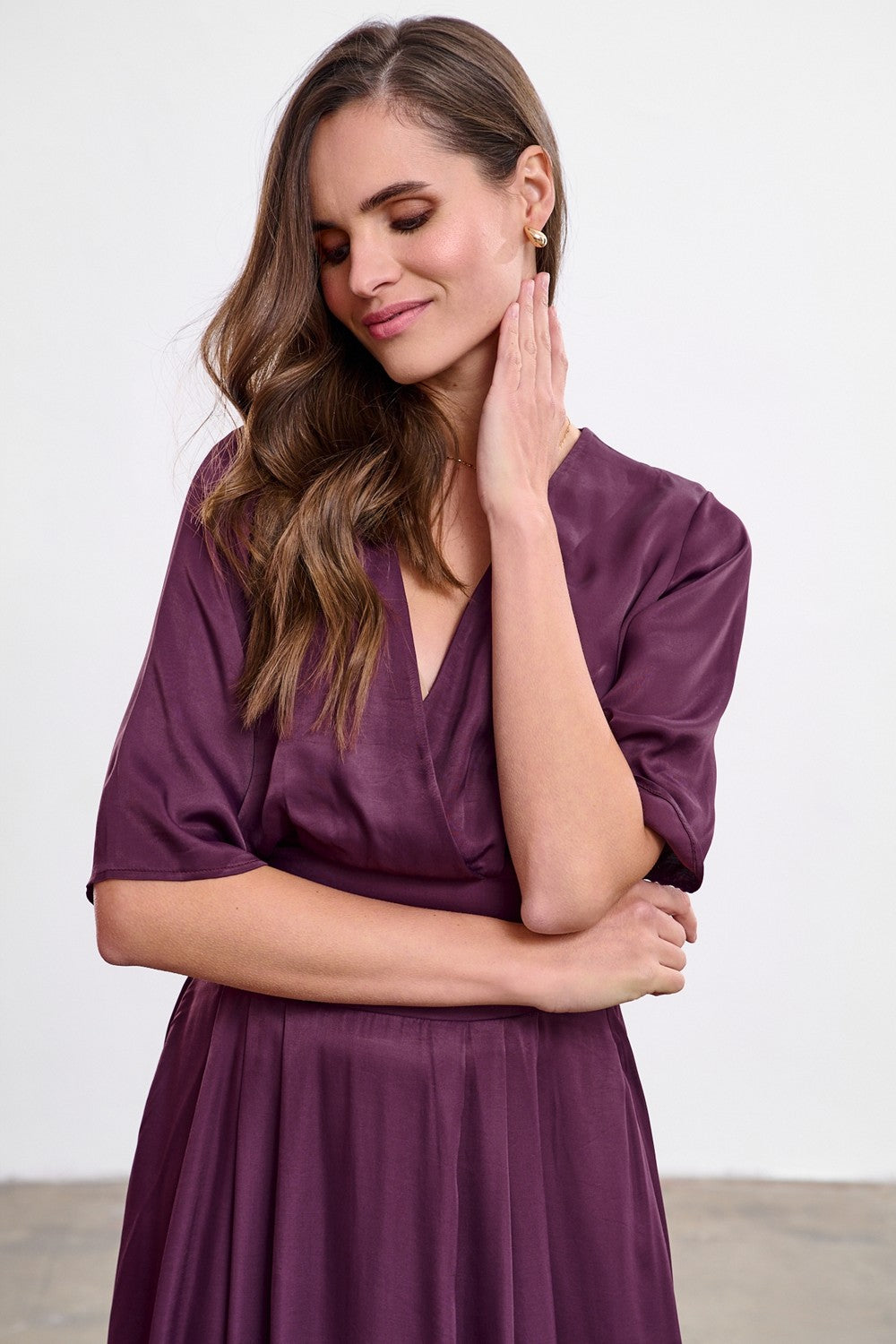 Midi-Kleid Plum Affair