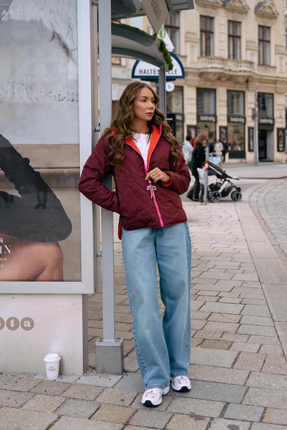 Poppy Loud Love wendbare Jacke mit Kapuze
