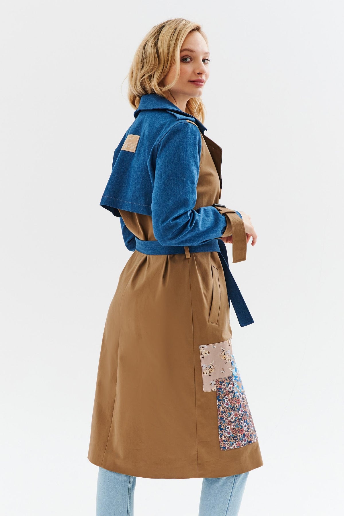 Blue Moon klassischer Trenchcoat