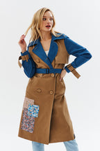 Blue Moon klassischer Trenchcoat