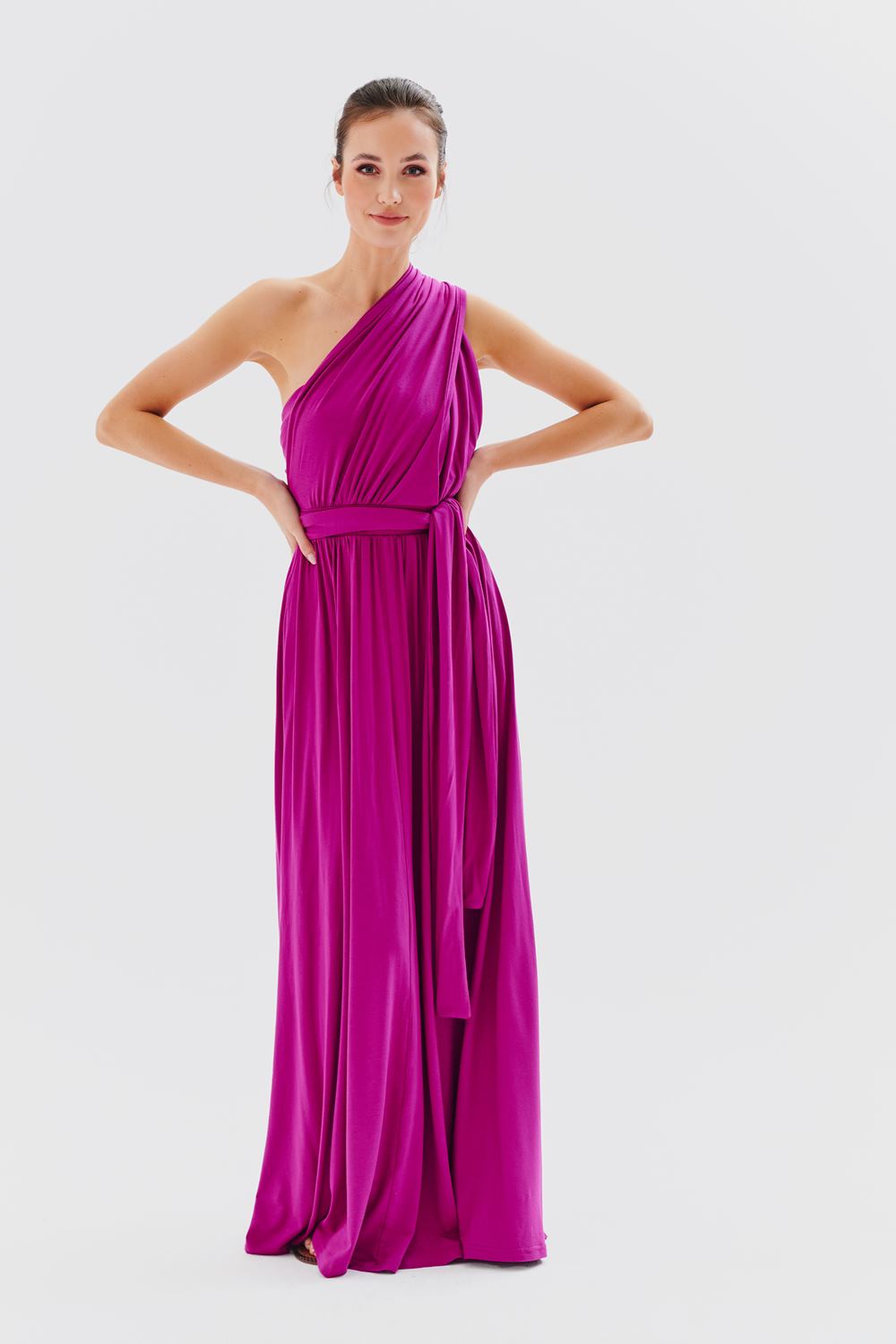 Magenta Love infinity maxi dress –