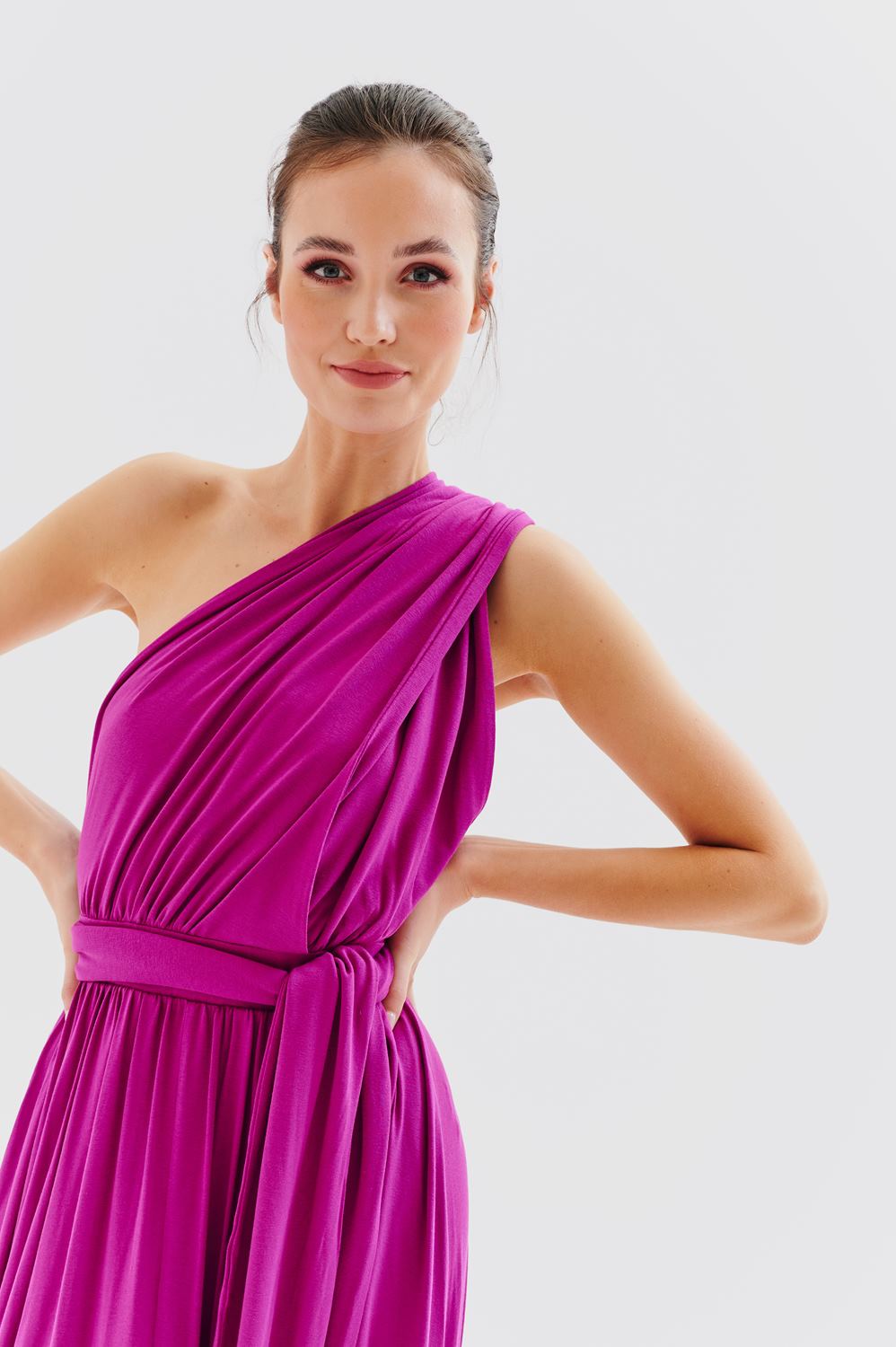 Magenta Love infinity maxi-jurk