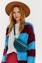 Lange Vest in Midnight Merlot