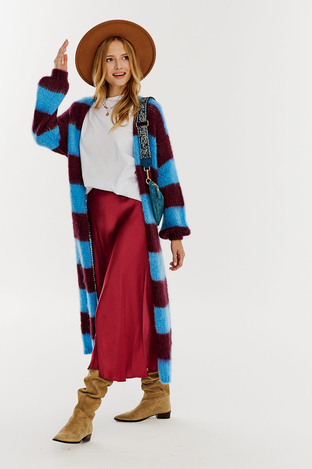 Midnight Merlot Long Cardigan