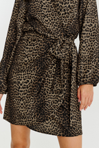 Leopardo daugiafunkcinė mini suknelė