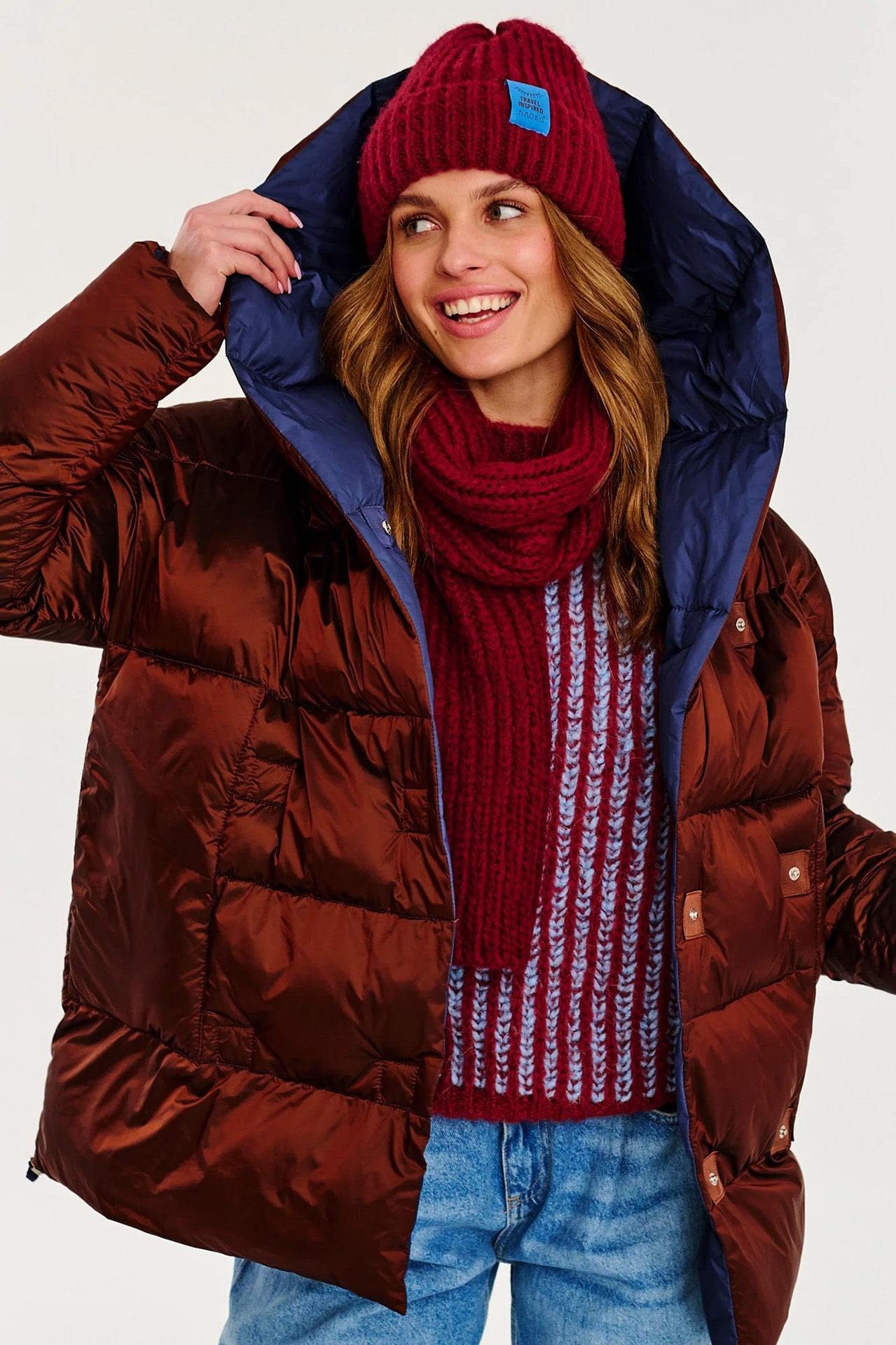 Geacă de iarnă reversibilă Alaska Cinnamon Cloud