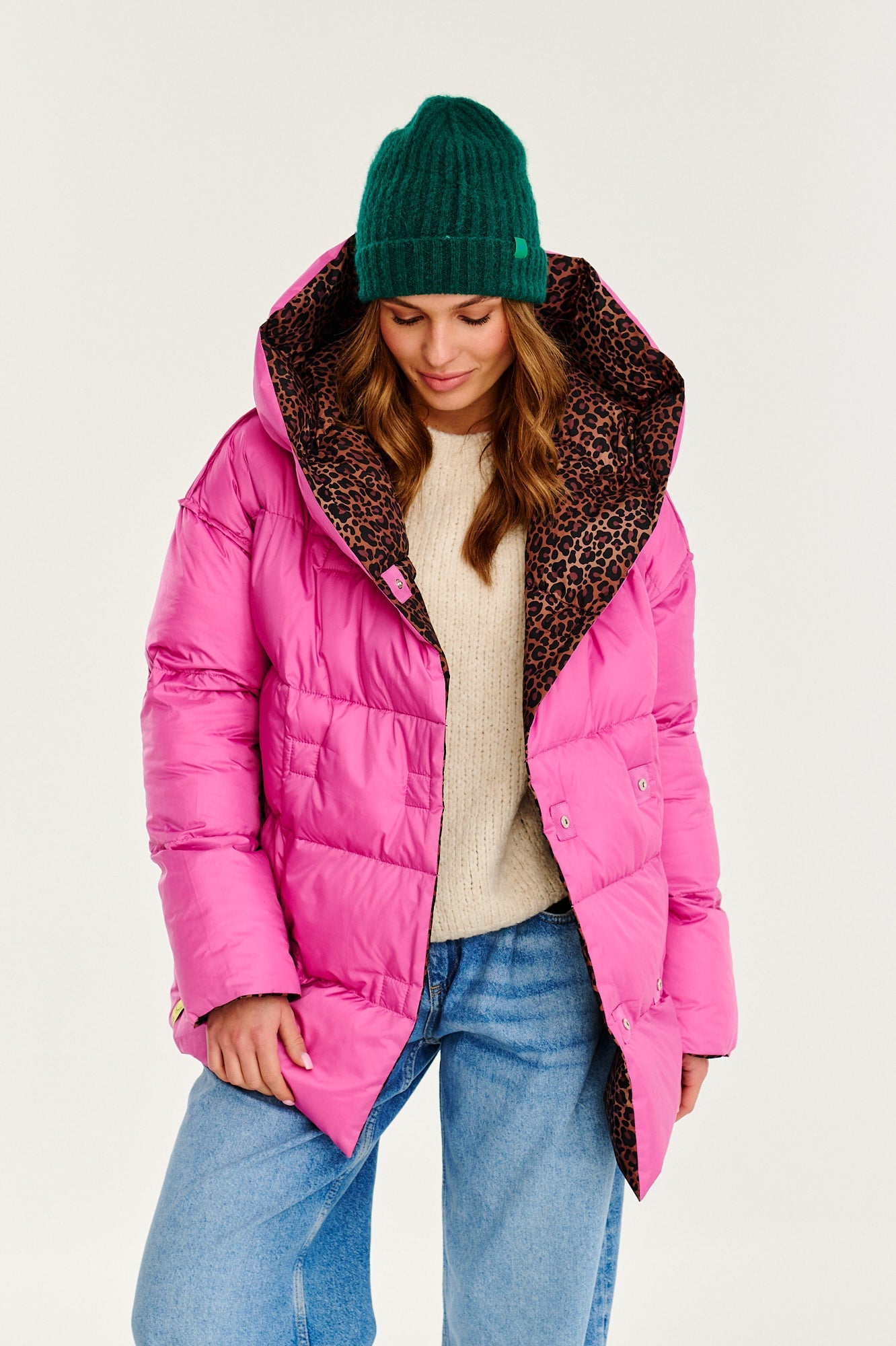 Alaska Pink Panther double-sided winter jacket – NAOKO-STORE.com