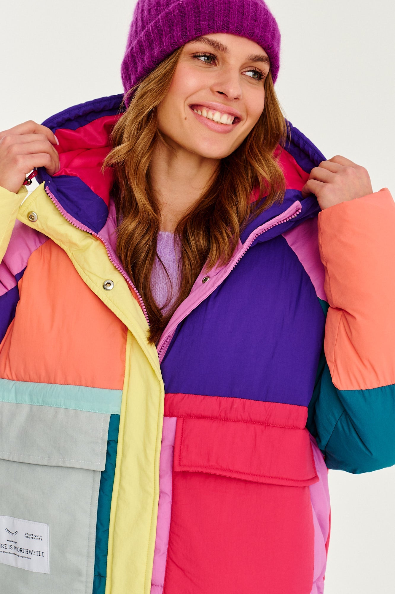 Colorful ブランケットボーダーダウンベスト　S Tromso Joyful Vibe winter jacket – NAOKO-STORE.com